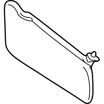 Ford 5L8Z-7804104-GAB Visor Assembly - Sun