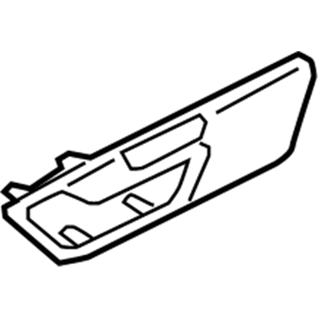 Ford JL7Z-78275A36-AB Applique, Charcoal, Passenger Side JL7Z-78275A36-AB Ford Applique, Charcoal, Passenger Side Illustration 1 of 1