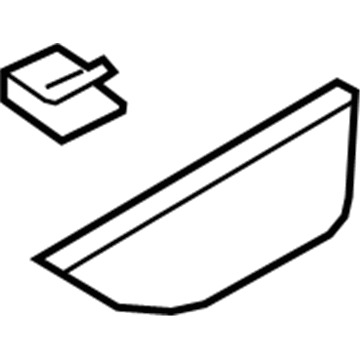 Ford JL7Z-7822620-AA Handle Bezel, Passenger Side JL7Z-7822620-AA Ford Handle Bezel, Passenger Side Illustration 1 of 1