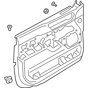 Ford JL7Z-7823942-AA Door Trim Panel, Passenger Side JL7Z-7823942-AA Ford Door Trim Panel, Passenger Side Illustration 1 of 1