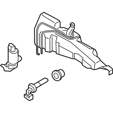 Lincoln Corsair Windshield Washer Fluid Reservoir - LJ7Z-17618-J