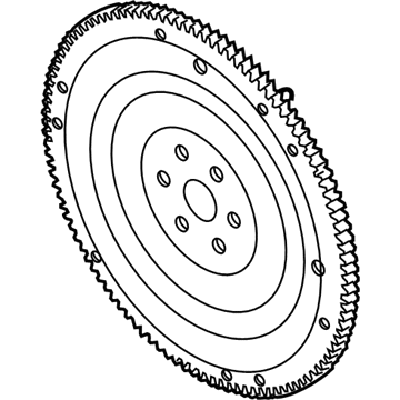 Mercury 5M6Z-6375-AA Flywheel And Ring Gear Assembly