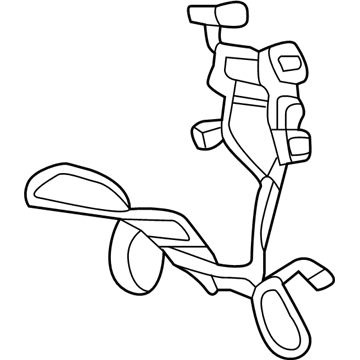 Ford FL3Z-14A411-D Wire, Rear FL3Z-14A411-D Ford Wire, Rear Illustration 1 of 1