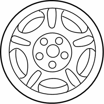 Ford 6W7Z-1007-C Wheel, Steel 6W7Z-1007-C Ford Wheel, Steel Illustration 1 of 1
