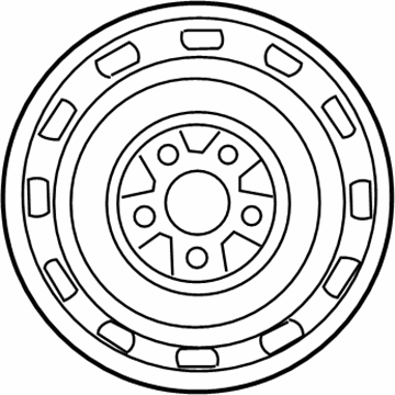 Ford 7W7Z-1007-C Wheel, Steel 7W7Z-1007-C Ford Wheel, Steel Illustration 1 of 1