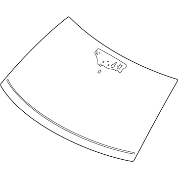 Lincoln LC5Z-7803100-C Glass - Windscreen