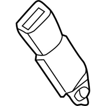 Ford JC3Z-16611B60-AB Buckle Assembly - Seat Belt