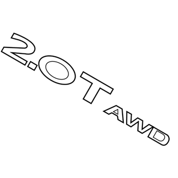 Ford FA1Z-5842528-N Nameplate, Rear FA1Z-5842528-N Ford Nameplate, Rear Illustration 1 of 1