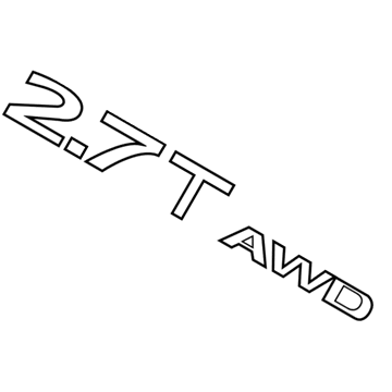 Lincoln FA1Z-5842528-L Name Plate