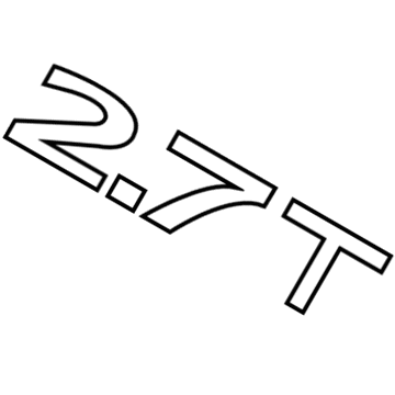 Lincoln FA1Z-5842528-K Name Plate