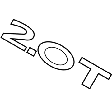 Ford FA1Z-5842528-M Nameplate FA1Z-5842528-M Ford Nameplate Illustration 1 of 1