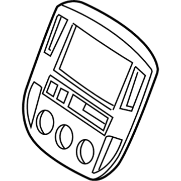 5E6Z-7804302-DAA Ford Center Bezel Illustration 1 of 1