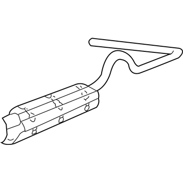 Ford F5UZ5230AUA Muffler & Pipe Assembly - Rear