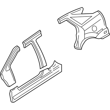 Ford YS4Z-5420010-AA Panel - Quarter - Outer