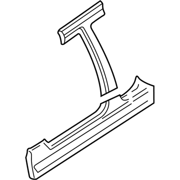 Ford YS4Z-54211A10-BA Panel - B Pillar