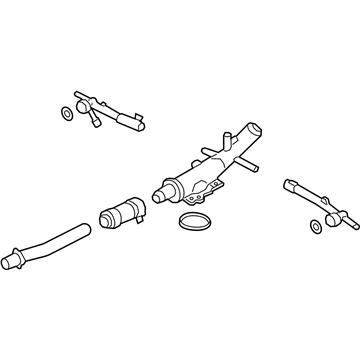 Ford FT4Z-8592-D Water Pipe FT4Z-8592-D Ford Water Pipe Illustration 1 of 1