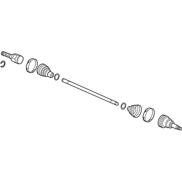 Ford PX6Z-4K138-A Shaft Assembly PX6Z-4K138-A Ford Shaft Assembly Illustration 1 of 1