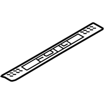 9L3Z-1613208-BA Ford Scuff Plate, Charcoal/Gray, Front Passenger Side Illustration 1 of 1