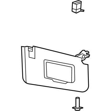 Ford M2DZ-7804104-BA Visor Assembly - Sun