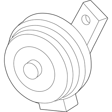 Ford 4C3Z-13832-AA Horn And Bracket Assembly