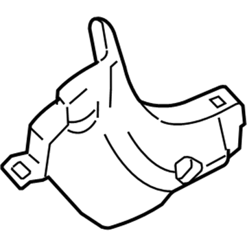 3L8Z-7802344-AAA Ford Cowl Trim, Passenger Side Illustration 1 of 1