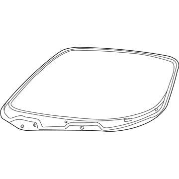 Ford 4W6Z-7603100-BA Glass - Windscreen