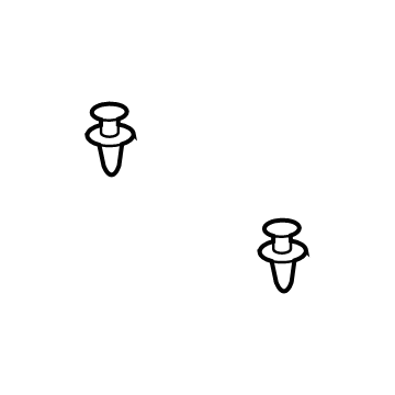 Ford -W705436-S300 Rivet - Plastic