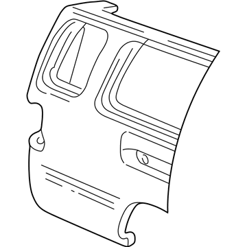 Ford F2UZ28279D46A Panel - Body Side Rear