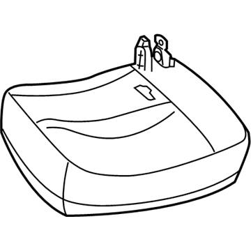 Mercury 6W7Z-54632A22-C Cover And Pad - Front Seat Back
