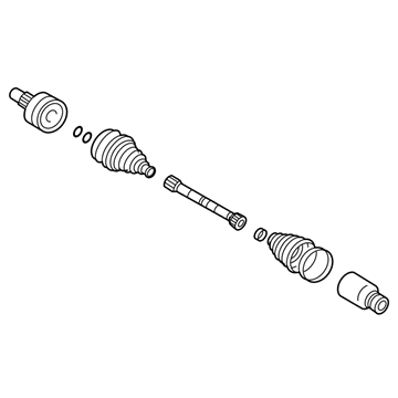 Mercury 5L8Z-3A428-DB Shaft - Front Axle