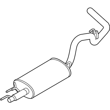Ford JL3Z-5230-A Muffler, Front JL3Z-5230-A Ford Muffler, Front Illustration 1 of 1