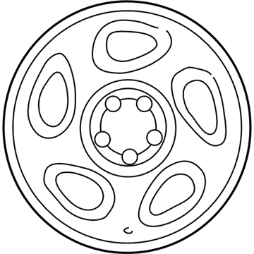 Mercury 2L5Z-1007-BA Wheel Assembly