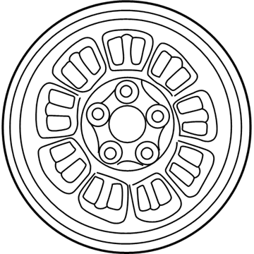 Ford F67Z1007GA Wheel Assembly