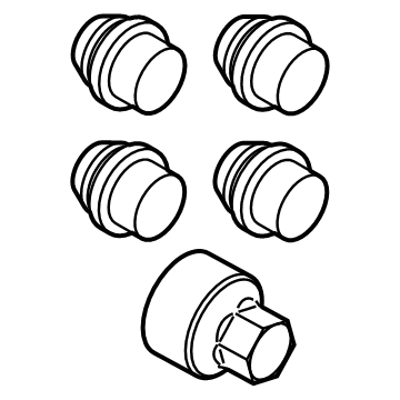 Lincoln DM5Z-1A043-A Nut - Wheel