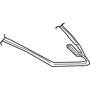 Ford 1L5Z-3552124-AAB Glass Panel Retainer, Prairie Tan 1L5Z-3552124-AAB Ford Glass Panel Retainer, Prairie Tan Illustration 1 of 1