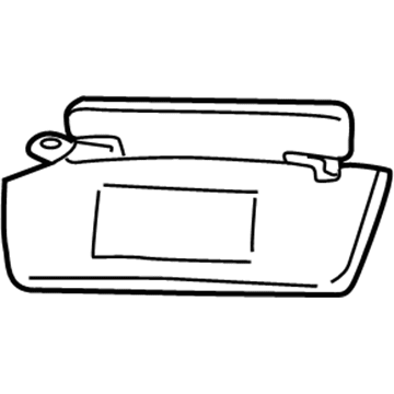 Ford F77Z7804105DAA Visor Assembly - Sun