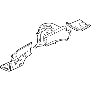 Ford 4L8Z-16055-AA Apron Assembly - Front Fender