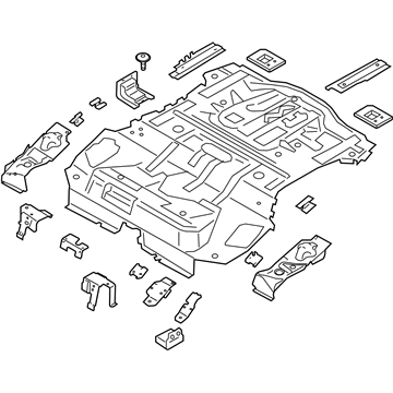Ford G1FZ-5811215-B Pan Assembly - Floor