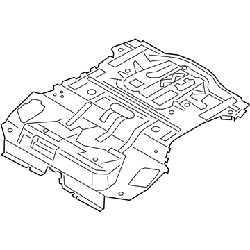 Ford G1FZ-5811160-A Pan Assembly - Floor - Centre