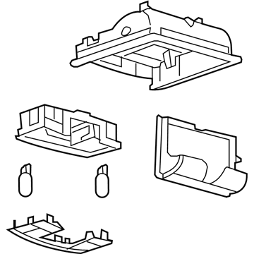 Lincoln 7A1Z-78519A70-AA Console Assembly - Overhead