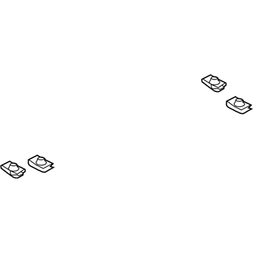 Ford -W710650-S439 Plate Nut, Rear -W710650-S439 Ford Plate Nut, Rear Illustration 1 of 1