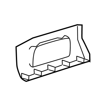 Ford NK4Z-61425B28-DC Molding - Door Outside NK4Z-61425B28-DC Ford Molding - Door Outside Illustration 1 of 1