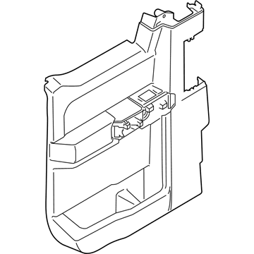 GL3Z-1827406-BB Ford Door Trim Panel, Rear Lower Inner Passenger Side Illustration 1 of 1