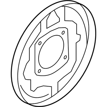 Mercury 8L8Z-2212-B Plate Assembly - Brake Back