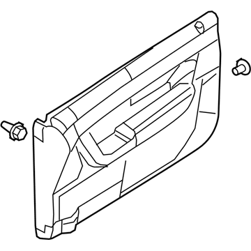 8S4Z-5423942-AA Ford Door Trim Panel, Front Inner Passenger Side Illustration 1 of 1