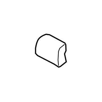 Ford KB3Z-21610A62-CA Headrest Cover, Front Passenger Side KB3Z-21610A62-CA Ford Headrest Cover, Front Passenger Side Illustration 1 of 1