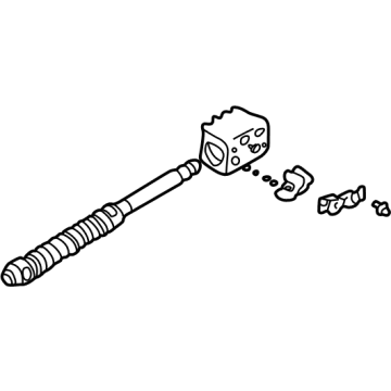 Ford E3TZ3524D Shaft & Nut Assembly - Steering