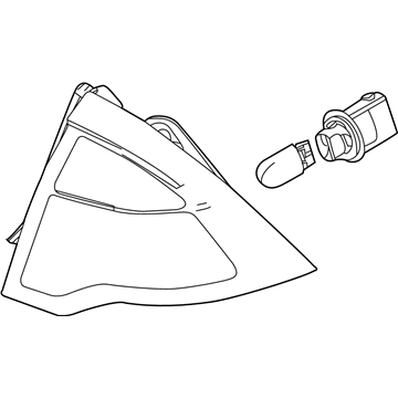 9E5Z-13404-A Ford Tail Lamp Assembly, Rear Passenger Side Illustration 1 of 1