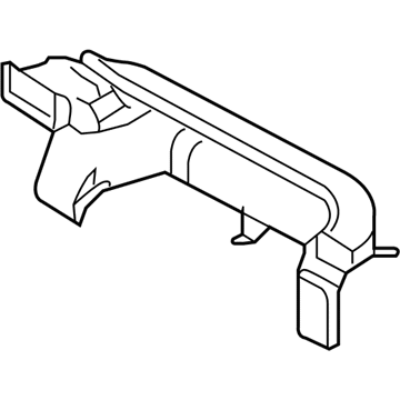 Ford 8L8Z-19B680-C Vent Duct, Passenger Side 8L8Z-19B680-C Ford Vent Duct, Passenger Side Illustration 1 of 1
