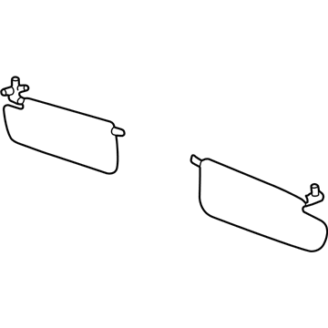 Lincoln 3W4Z-5404104-AAA Visor Assembly - Sun